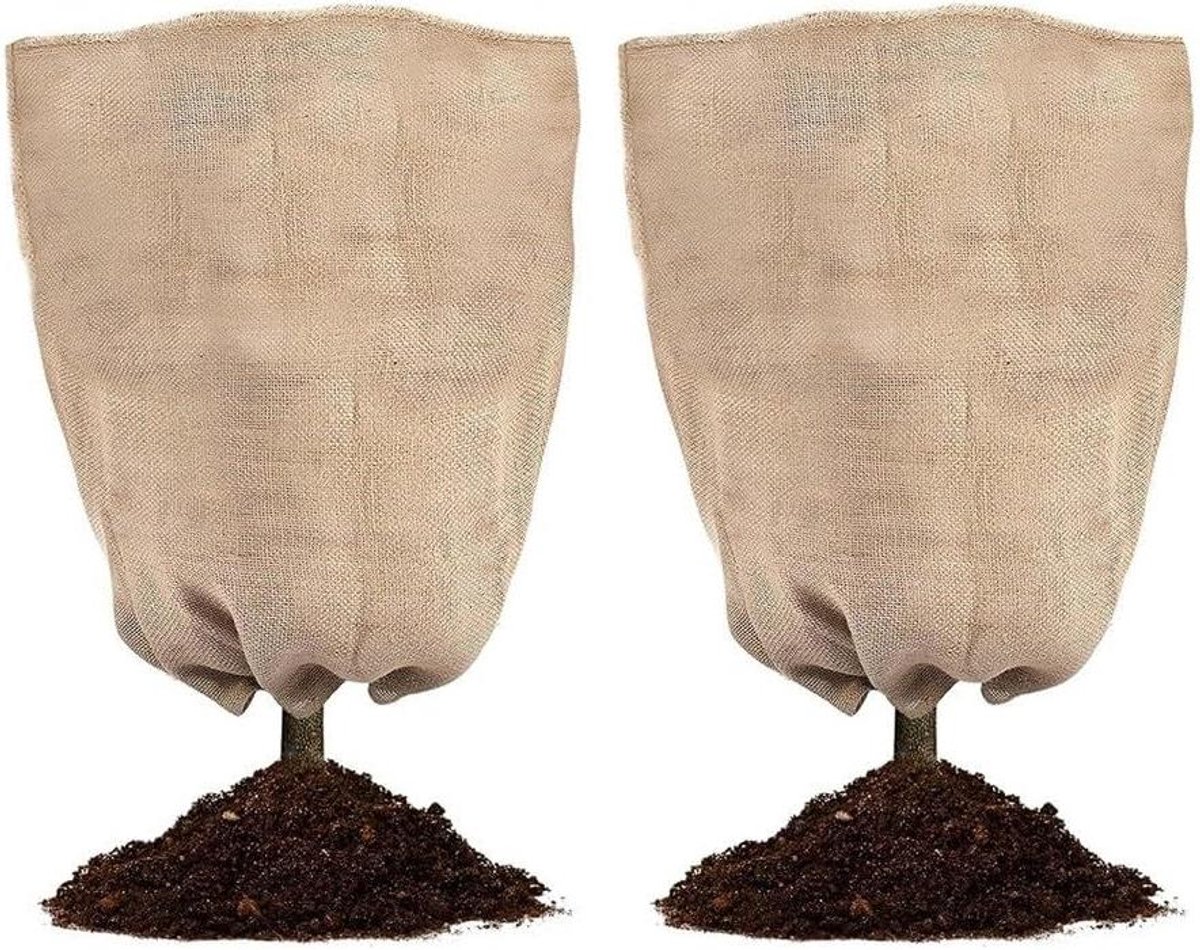 Plantenhoezen Vorstbescherming - Winter Isolatie - Tuin Beschermen - Linnen Stof - 60 x 101 cm - Beige