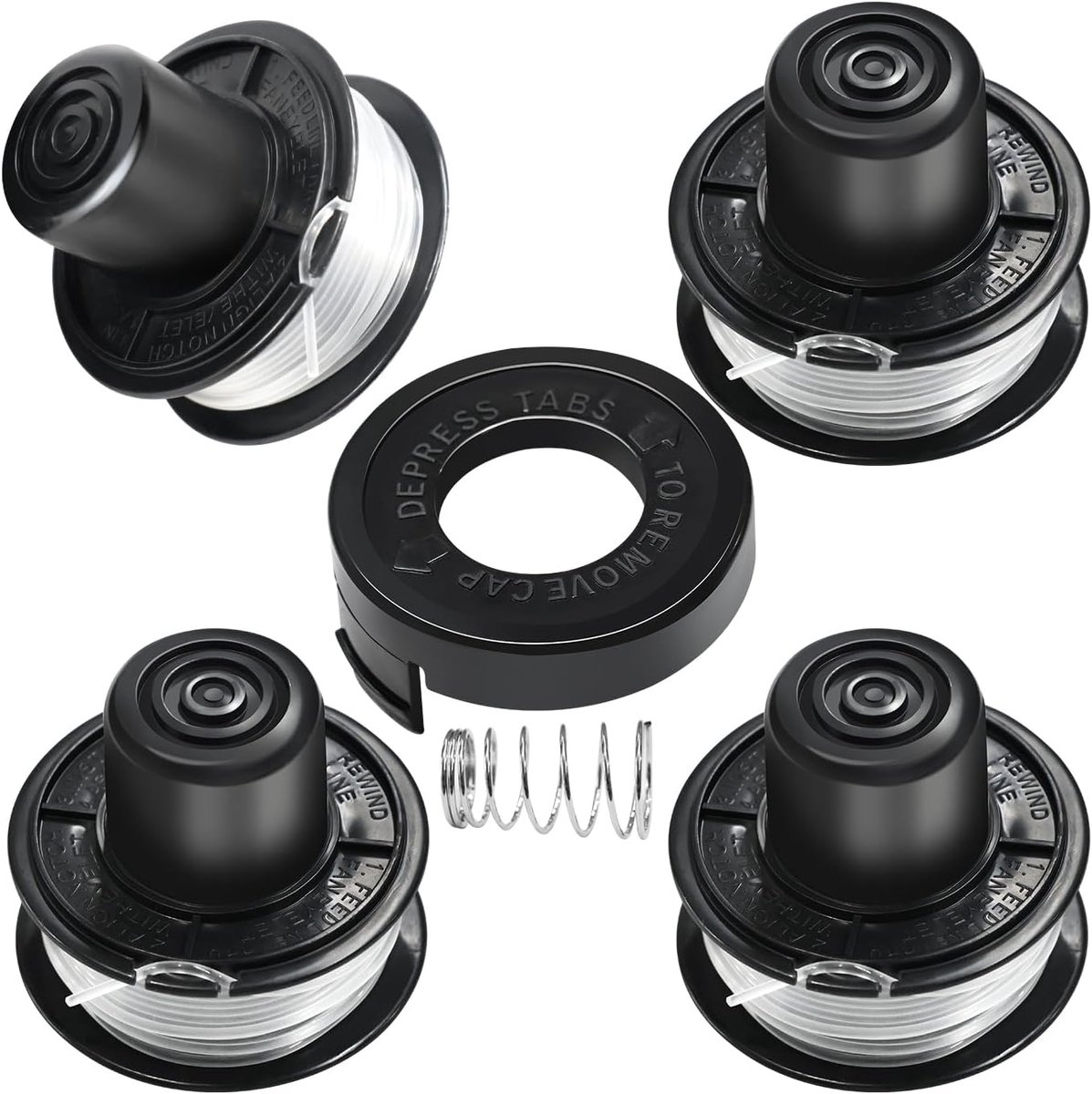 Spoelen voor Black en Decker Grastrimmer, 4 Stuks Grastrimmer Spoelen