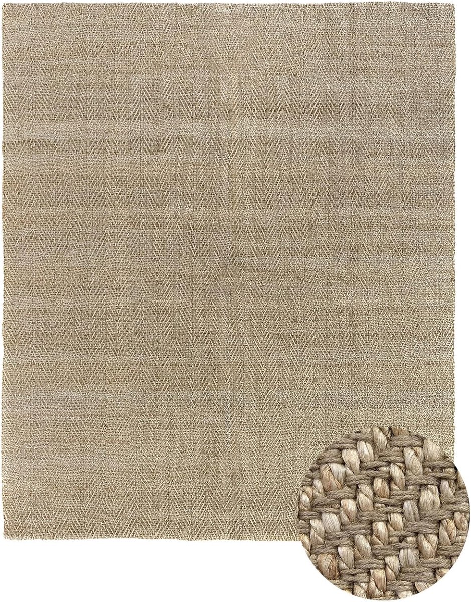 Alcazar jute tapijt e jutevezel - zacht tapijt en gemiddelde