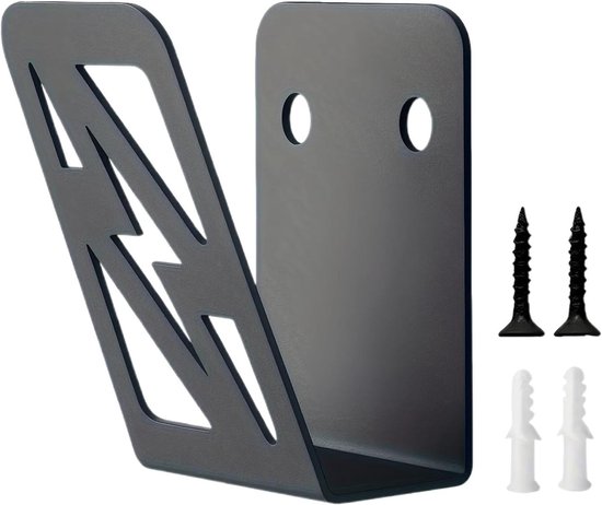 Houder EV-oplader - Laadkabel organizer - Opladen organiseren - Antislip en anti-roest - 10 x 9 x 7 cm - Zwart
