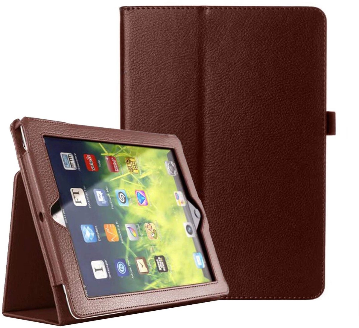 Omgoods - Apple iPad 10.2 inch 2019 Smartcase met Standfunctie en Automatische Slaap/Wake Functie Bruin