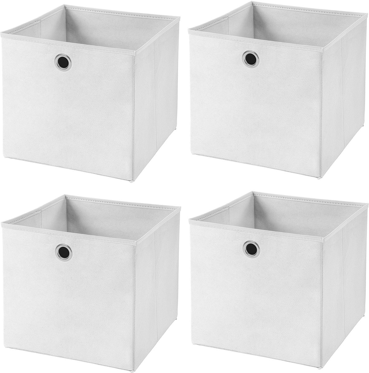 Omgoods - Set van 4 Inklapbare Opbergdozen 28 x 28 x 28 cm