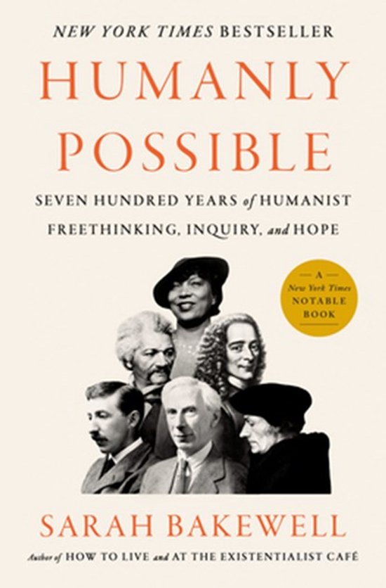 Couverture du livre 'Humanly Possible' avec 'New York Times Bestseller' et des portraits de sept figures historiques.