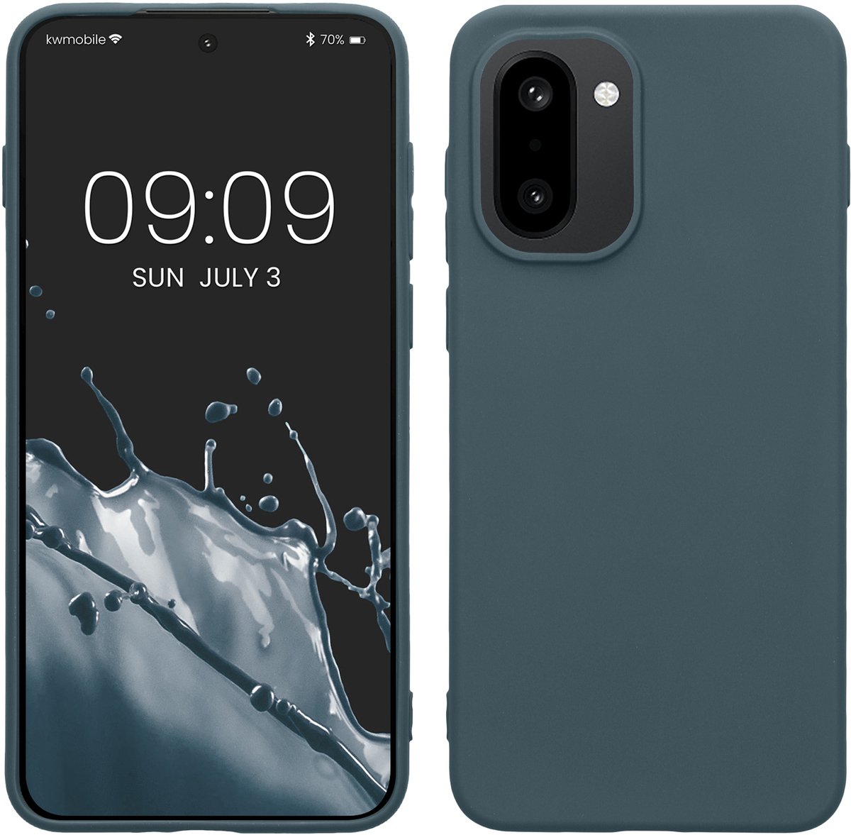 kwmobile telefoonhoesje geschikt voor OnePlus 15R - Hoesje voor smartphone - Back cover in leisteen