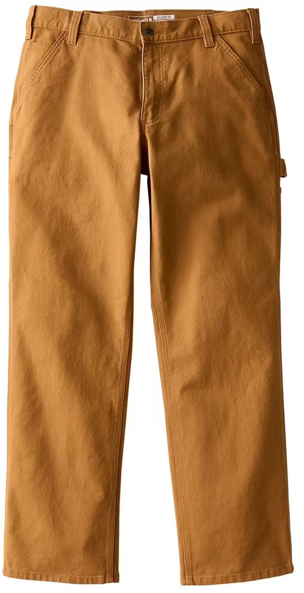 Carhartt Relaxed Straight Rugged Flex Duck Dungaree Broek Bruin