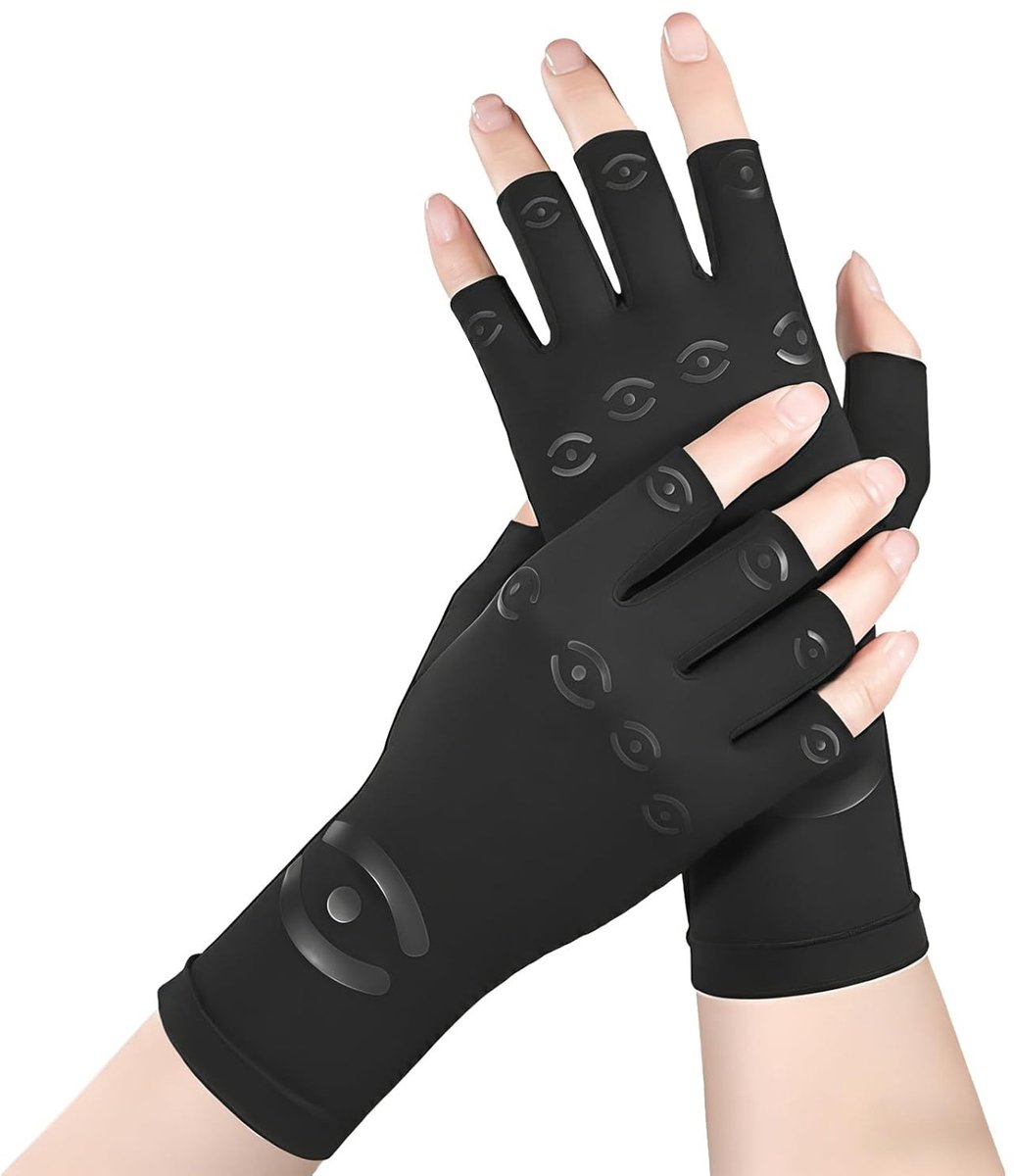 Osteoartritis Compressie Handschoenen Zonder Vingers voor Mannen en Vrouwen, Ademend voor Tendinitis, Carpaal Tunnel Syndroom en Gewrichtspijn Verlichting