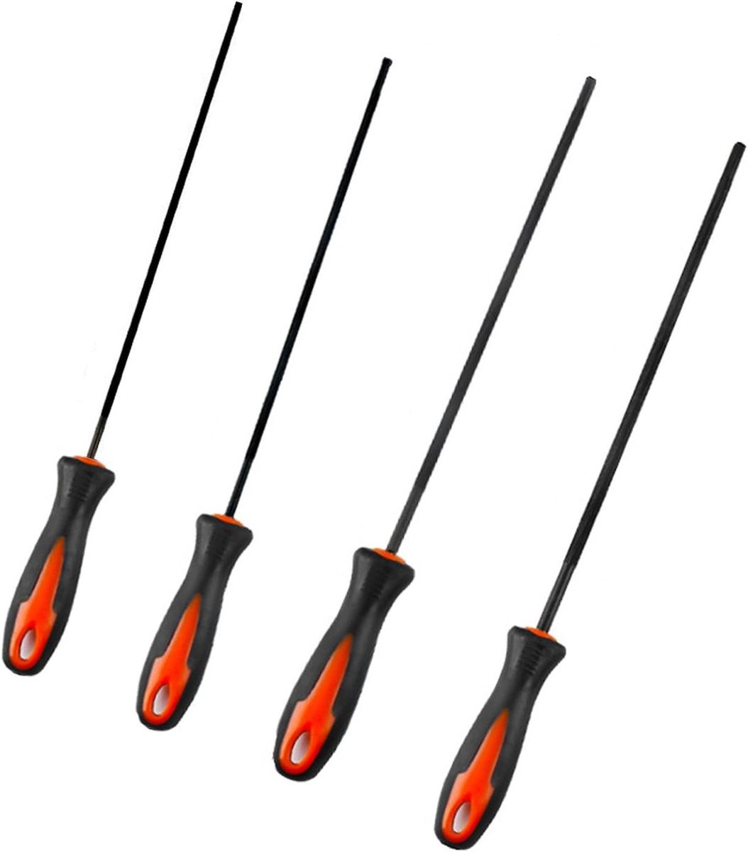 Kettingzaag Vijlset - Slijpbestanden Kettingzaag - Kettingonderhoud - Ergonomisch Antislip Handvat - 32-55 mm - Grijs