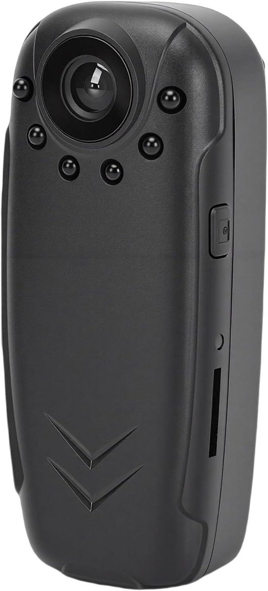 Draagbare Bodycam - Mini Camcorder - Veiligheid Vastleggen - Bewegingsdetectie Nachtzicht - 125 Graden Lens - Zwart