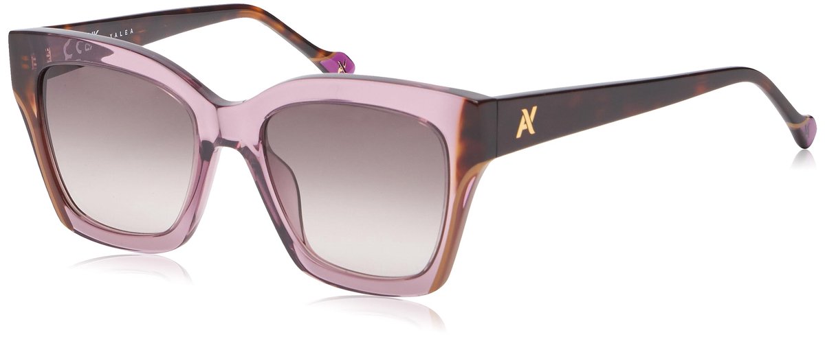 SnelShoppen - Dames Zonnebril Transparant Violet 53/19/140 - UV Bescherming, Mode Accessoire voor Zomer, Feest, Vakantie, Buitenactiviteiten