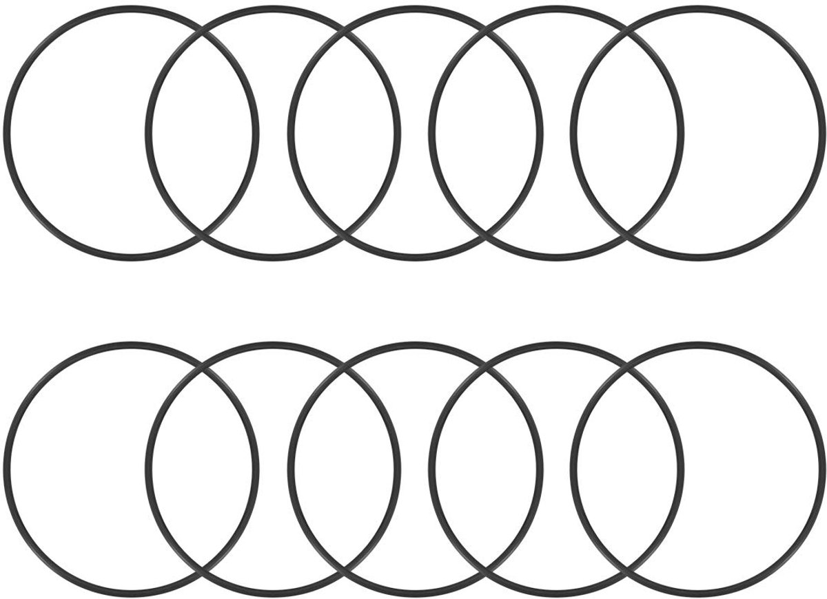 O-ringen afdichting 66 mm x 62 mm x 2 mm metrisch nitrilrubber rubber