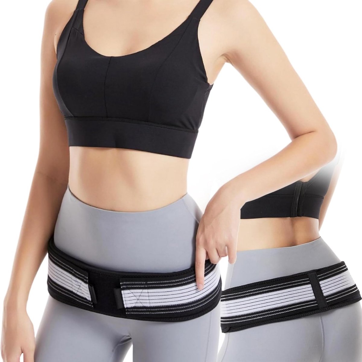 Hip Belt, Rugpijnriem voor Vrouwen en Mannen, Anti-Slip Bekken en