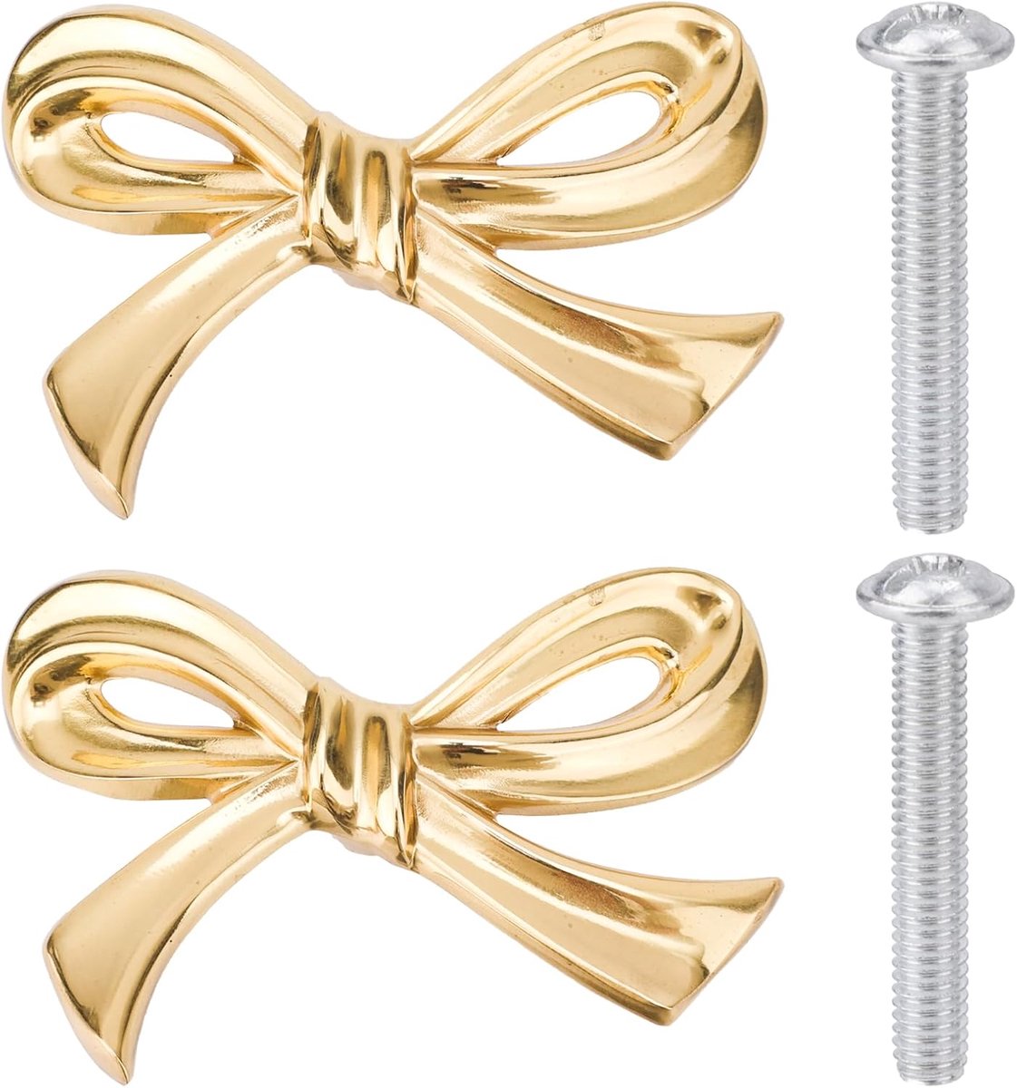 Dressoirknoop 2-delig - Gouden strikknoppen - Vintage design - Perfect voor kast en lade - ShopVlot