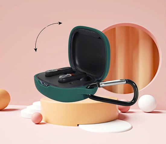 Cilicone hoes voor JBL Wave 300TWS, ultradunne zachte hoes, slim fit, valbestendig, niet gemakkelijk vuil - roze — afbeelding 2