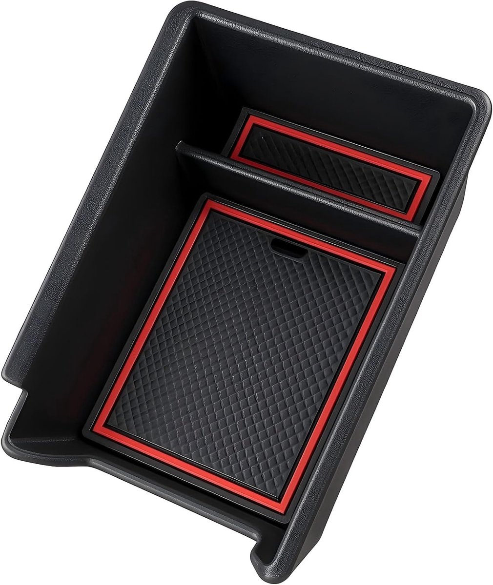Compatibel met Dacia Bigster 2025-2026 auto-middenconsole, opbergdoos, auto-accessoires, multifunctionele middenconsole-organizer lade (rood, type A)