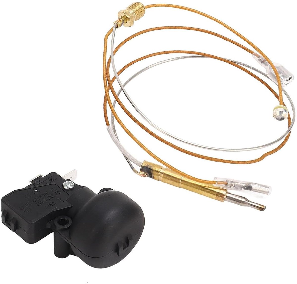 Veiligheidssensor Terrasverwarmer - Kantelschakelaar Thermokoppel - Terrasverwarming Beveiligen - Automatische Uitschakeling - 4.5 x 5.5 cm - Zwart