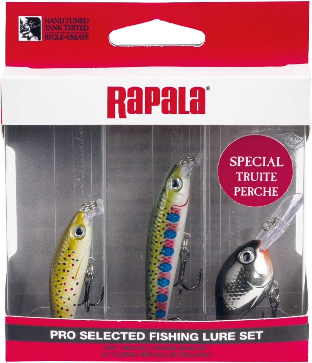 SnelShoppen - Ultra Light Vistuigset - Forel en Baars Aas - 4cm Shad, 6cm Minnow en 3cm Crank - Verswater Vissen - Multicolor