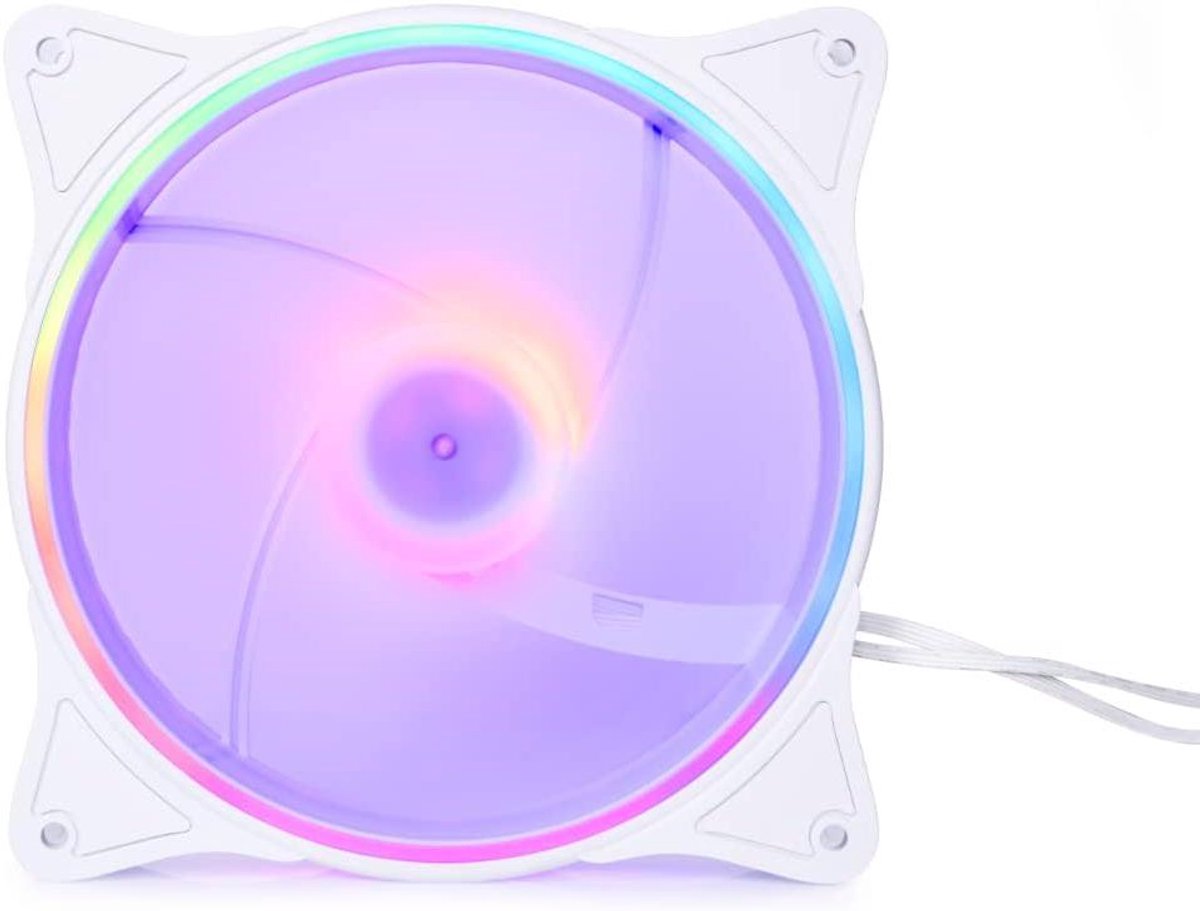 PC Ventilator - Computer Fan - Koeling Optimaliseren - Individueel Adresbare ARGB - 140 mm - Wit