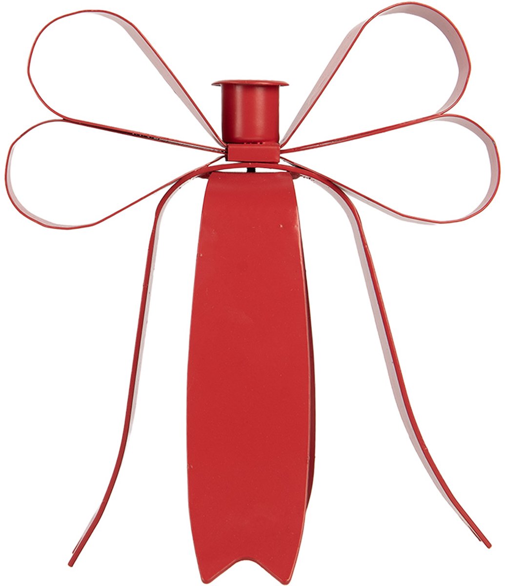 Clayre & Eef Kandelaar 19x15x20 cm Rood Metaal