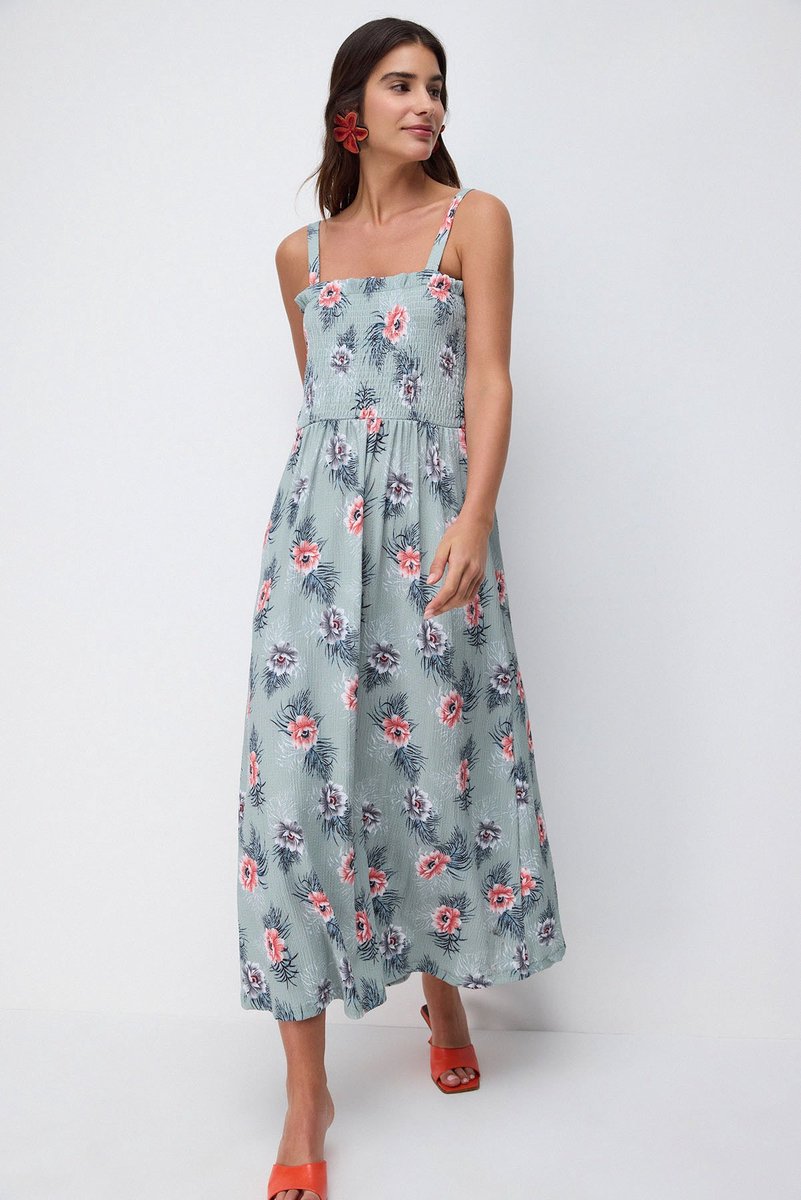 Robe longue à bretelles