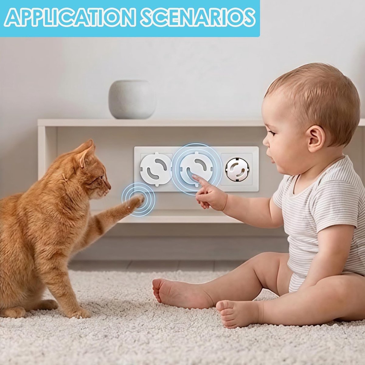 25 stuks veiligheidsstopcontacten voor kinderen, set voor baby's met kromming, beveiliging voor stopcontacten - ShopVlot – foto 4