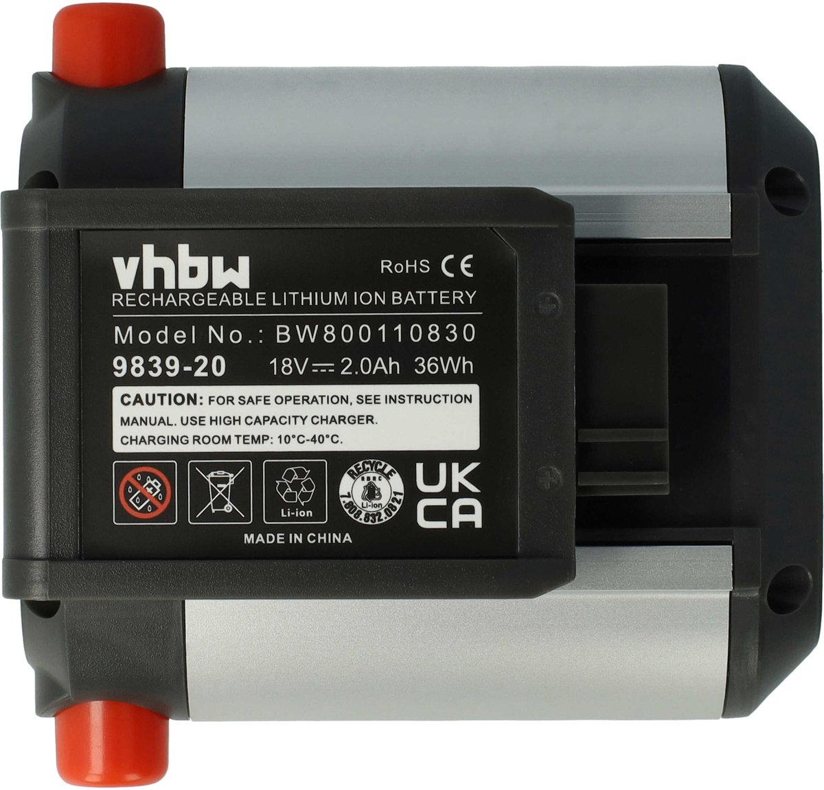 vhbw-accu compatibel met Gardena EasyCut Li-18/23 (9876-20) grasmaaier, grasschaar, heggenschaar, tuingereedschap (2000 mAh 18V Li-Ion)