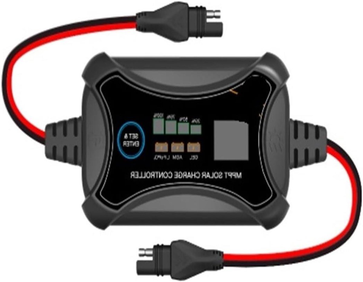 Zonne-controller - Laadregelaar MPPT - Zonne-energie Beheer - Draadloos BT Connectiviteit - 10A - One Color