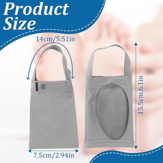 Ondersteunende orthese met dubbele boogsteun en gelkussen voor platvoeten en fasciitis, unisex, grijs, ideaal voor comfort en stabiliteit — afbeelding 5
