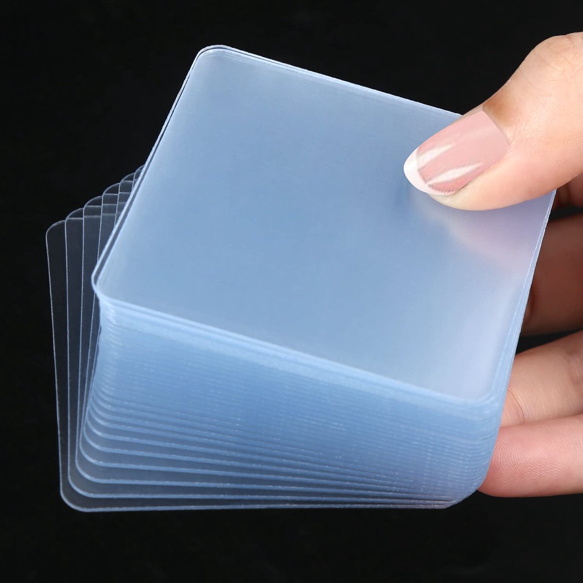 SnelShoppen - Dubbelzijdige Montagetape Vierkanten - 50 Stuks, 60 mm Power Sticky Pads voor Muren, Waterdicht en Verwijderbaar, Doorzichtige Nano-Gelp