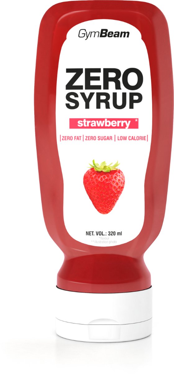 GymBeam ZERO SYRUP Aardbei 320 ml