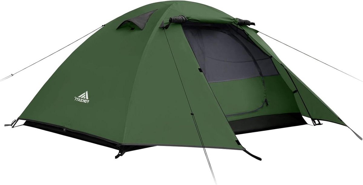 Kampeertent Koepel - Waterdichte Tent - Buiten Kamperen - Eenvoudige Installatie - 220 x 130 cm - Diep Groen