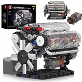 V8 Motor Bouwset - Simulatie Engine DIY Modelbouw - 552 Delen - ABS - Mechanisch - STEM Speelgoed - Technische Speelgoed Bouwpakketten - Voor Volwassenen & Kinderen - Educatief Cadeau