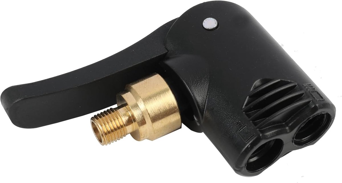 SnelShoppen - Chuck Car Ventiel Adapter Franse Ventiel Fiets Ventiel Adapter Voor Auto, Fiets, Motor - Duurzaam Messing en Kunststof, 1 Stuk