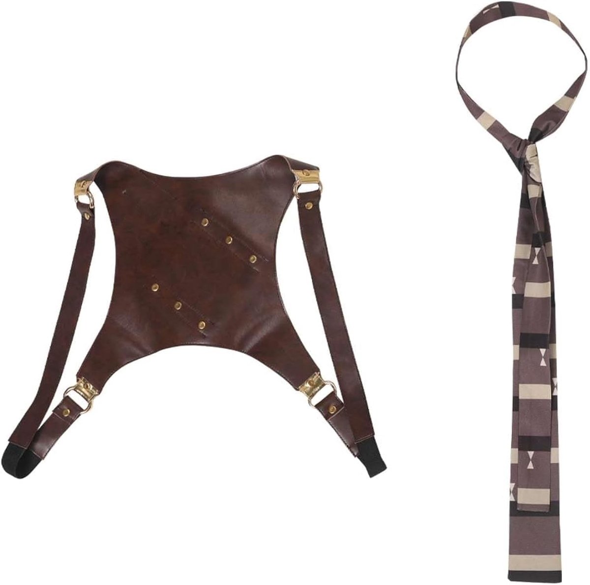Loki Cosplay Kostuum Accessoires voor Halloween en Carnavalsfeesten met Steunbanden en Strikken