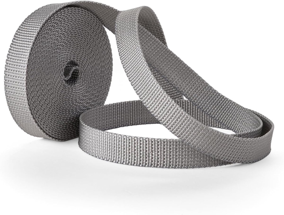 SnelShoppen - Roller shutter belt vervangingskabel voor rolluiken, zacht en stijf, UV-bestendig en slijtvast (loodgrijs, 18 mm band)