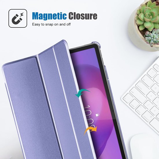 Folio Case voor Lenovo Idea Tab 11 inch 2025/K11 Gen 2 met Penhouder, Slimme Stand en Drievoudige Bescherming voor Tablet met Transparante Hard Shell — afbeelding 4