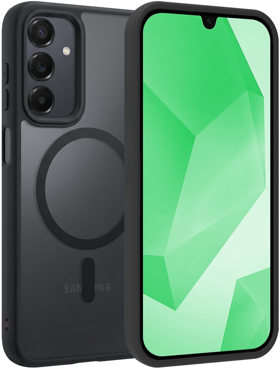 Hoesje Geschikt voor Samsung Galaxy A16 - Magsafe Compatible - Sterk & Shockproof - Back Cover - Shock Proof Case - Telefoon Hoes Shockproof - Zwart