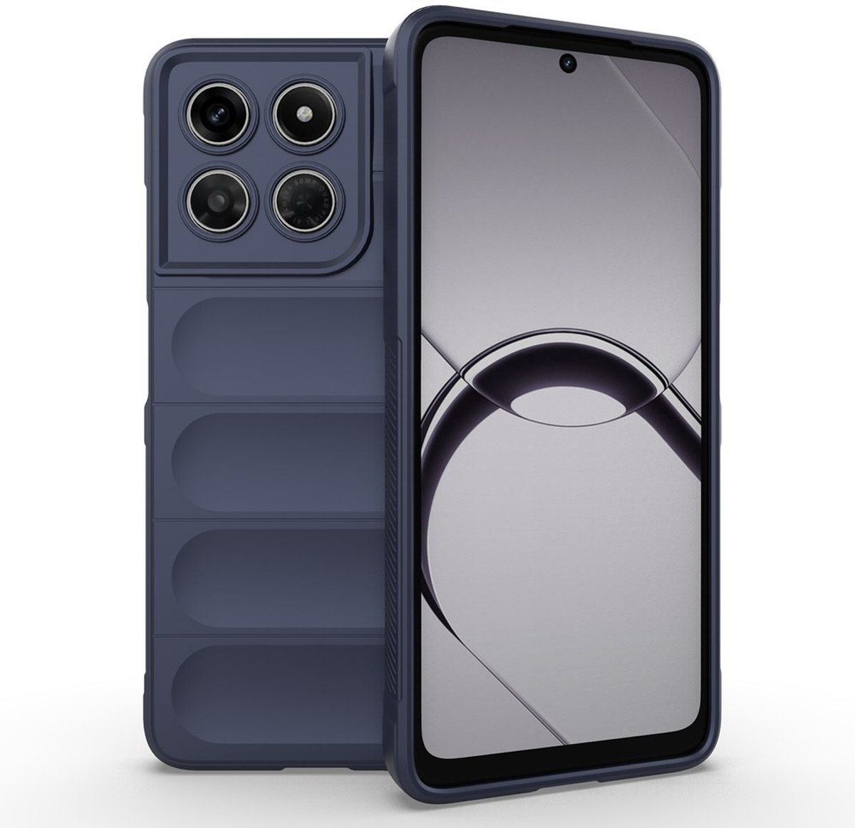 MobyDefend Hoesje - Geschikt voor Motorola Moto G37 Power - TPU Gripcase - Blauw