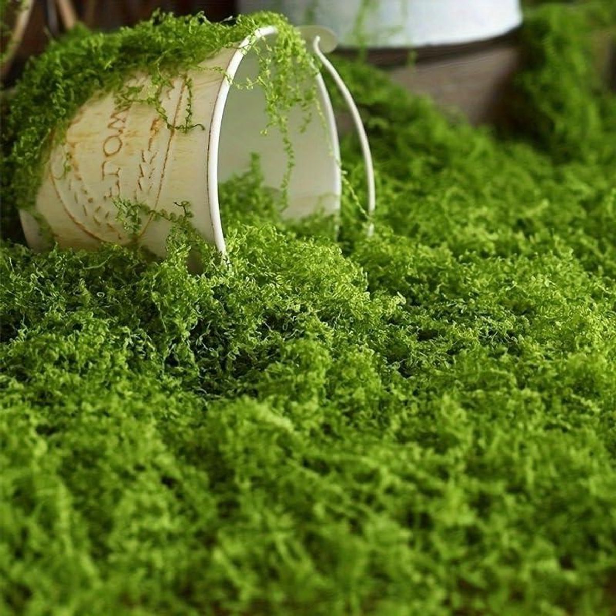 Kunstmos Gazon - Nep Gras - DIY Knutselen - Realistisch Mosuiterlijk - 100g - Groen