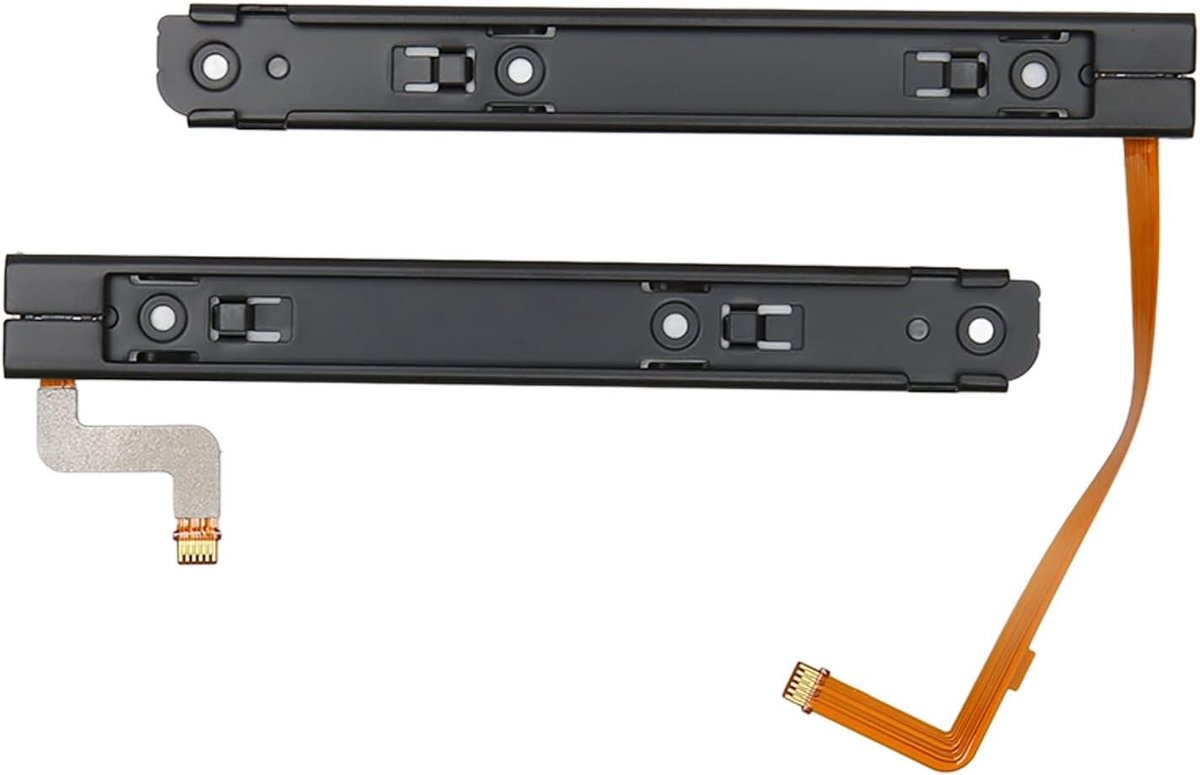 Vervangende Glijrail voor OLED Gameconsole, Inclusief Sensor Flex Kabel en Stevige Bevestiging voor Optimale Prestaties