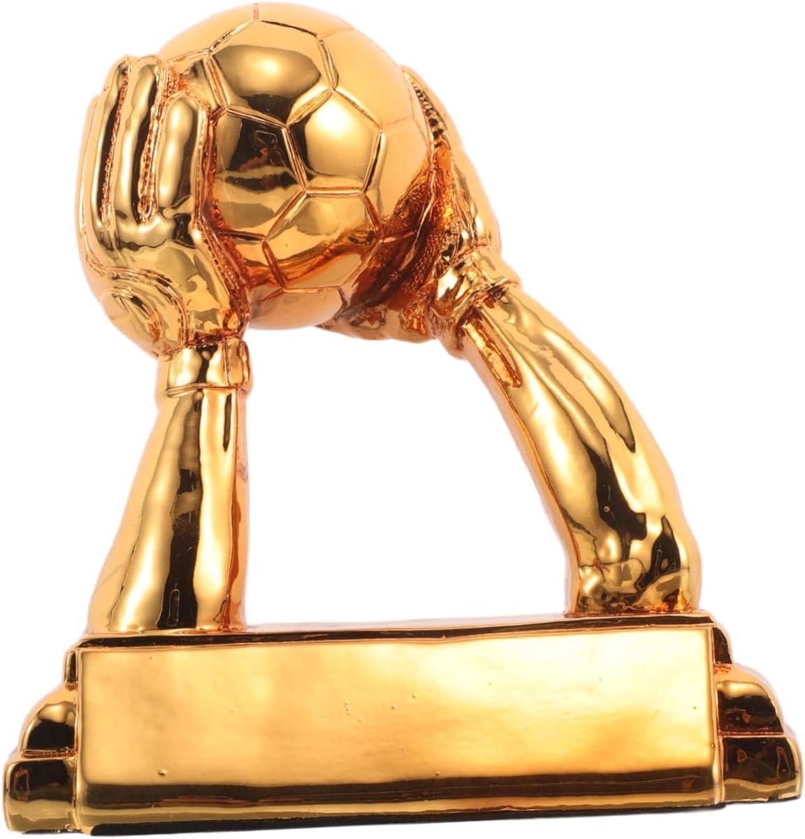 Voetbal Trofee - Keeper Prijs - Wedstrijd Belonen - Hars Ontwerp - 16 cm - Roségoud