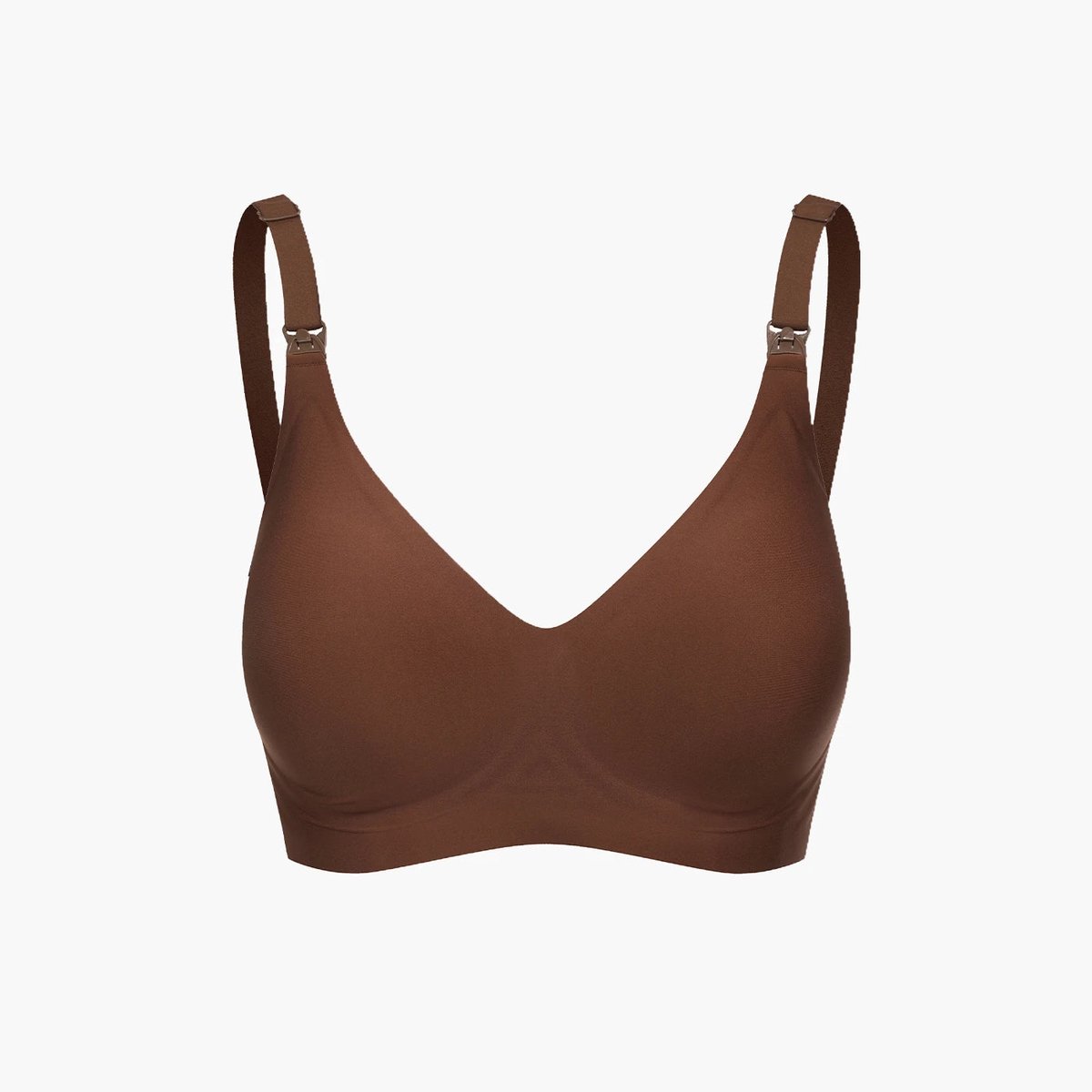cfab - Comfortabele voedingsbeha zonder beugel - Bruin, XL