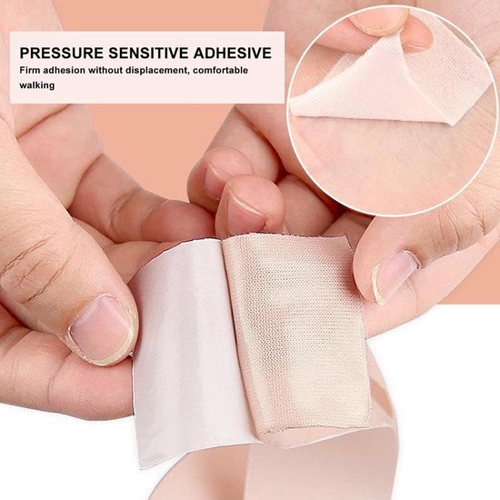 Zachte Zelfklevende Moleskin Rol voor Voetverzorging - Blisterbescherming, Eeltverzachting en Hielkussentjes, 2 Inch X 14.8 Ft — afbeelding 4