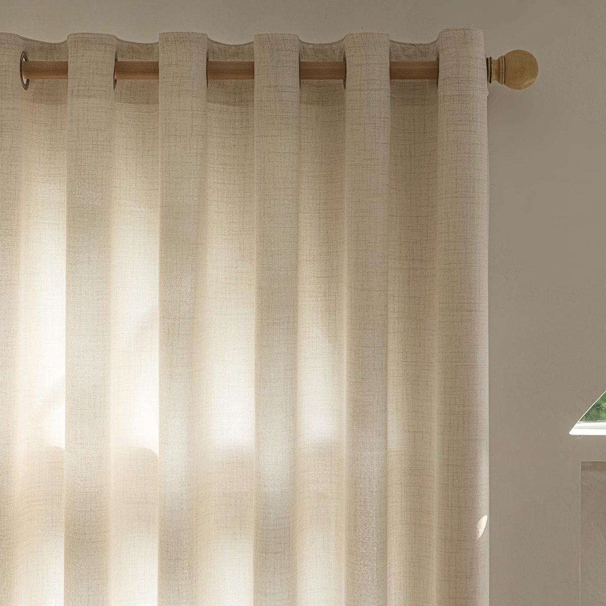 Omgoods - Crèmekleurige Thermische Verduisteringsgordijnen - Set van 2, 260 cm hoog