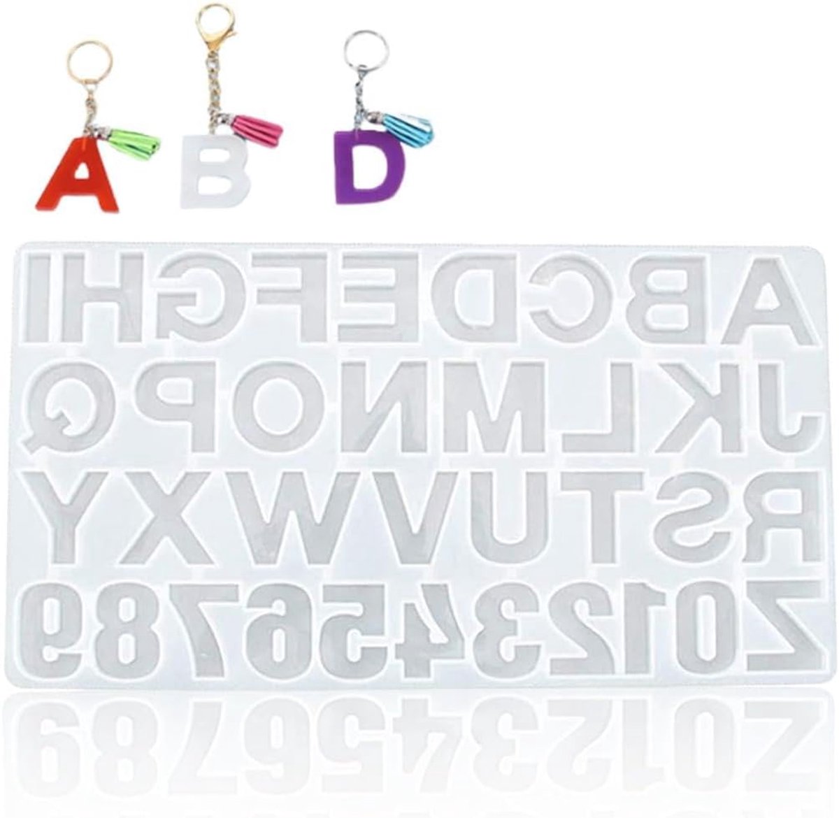 1 stuk letter hars mal, epoxyhars mallen, alfabet en cijfers siliconen mal voor sleutelhanger, doe-het-zelf sieraden, huisnummer