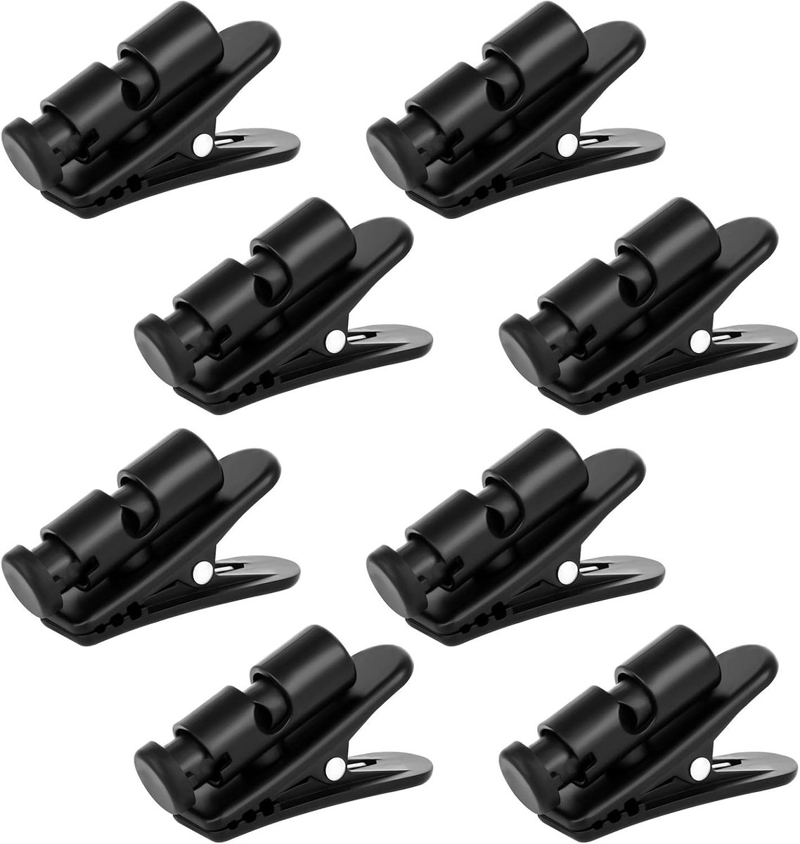 8 stuks oortelefoon clips, hoofdtelefoon draadclips 360 graden draaien mount kleding clip accessoires voor hardlopen wandelen