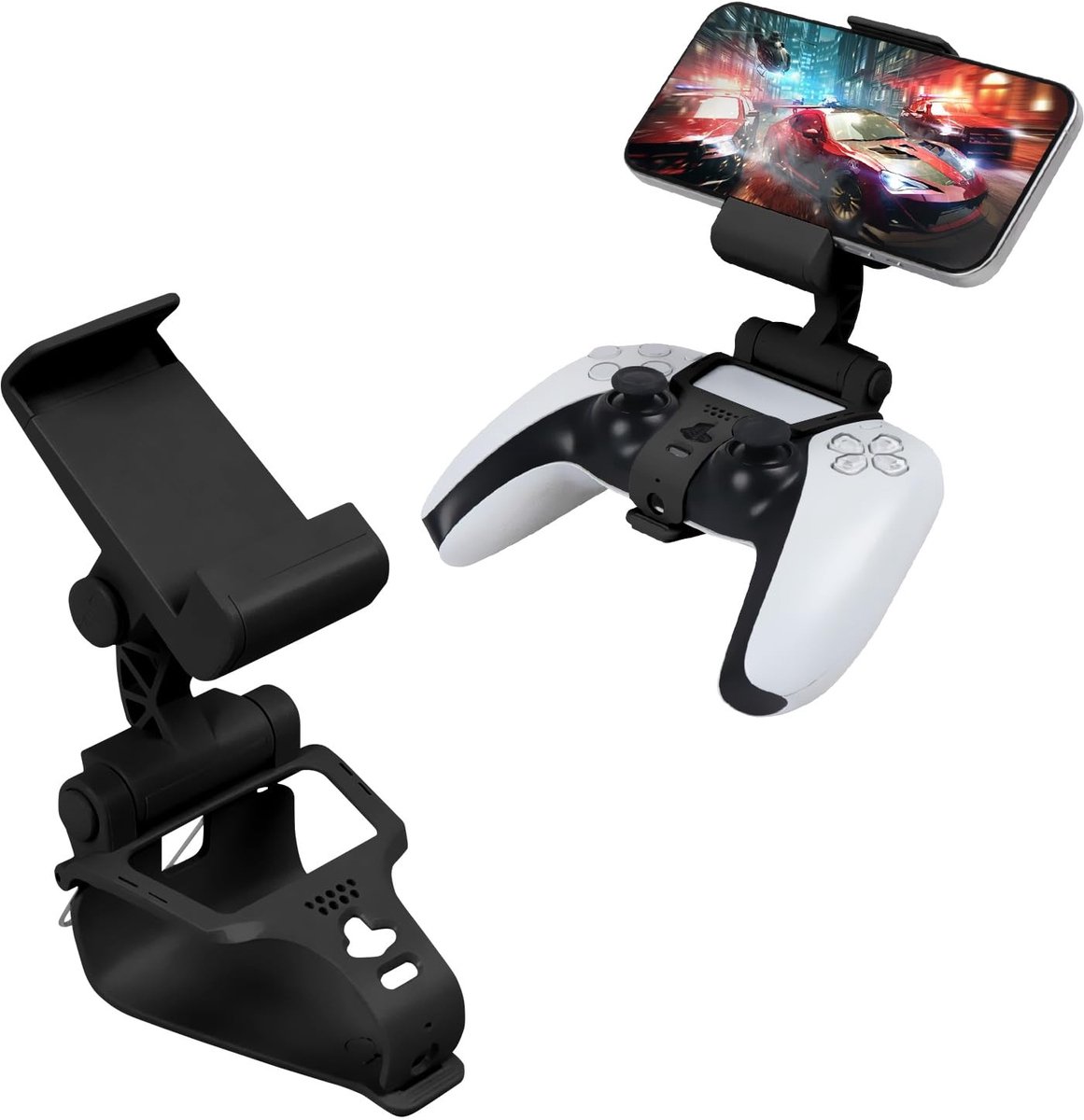 Omgoods - PS5 Controller Mobiele Telefoonhouder Clip - Verstelbare Gaming Stand voor Playstation 5