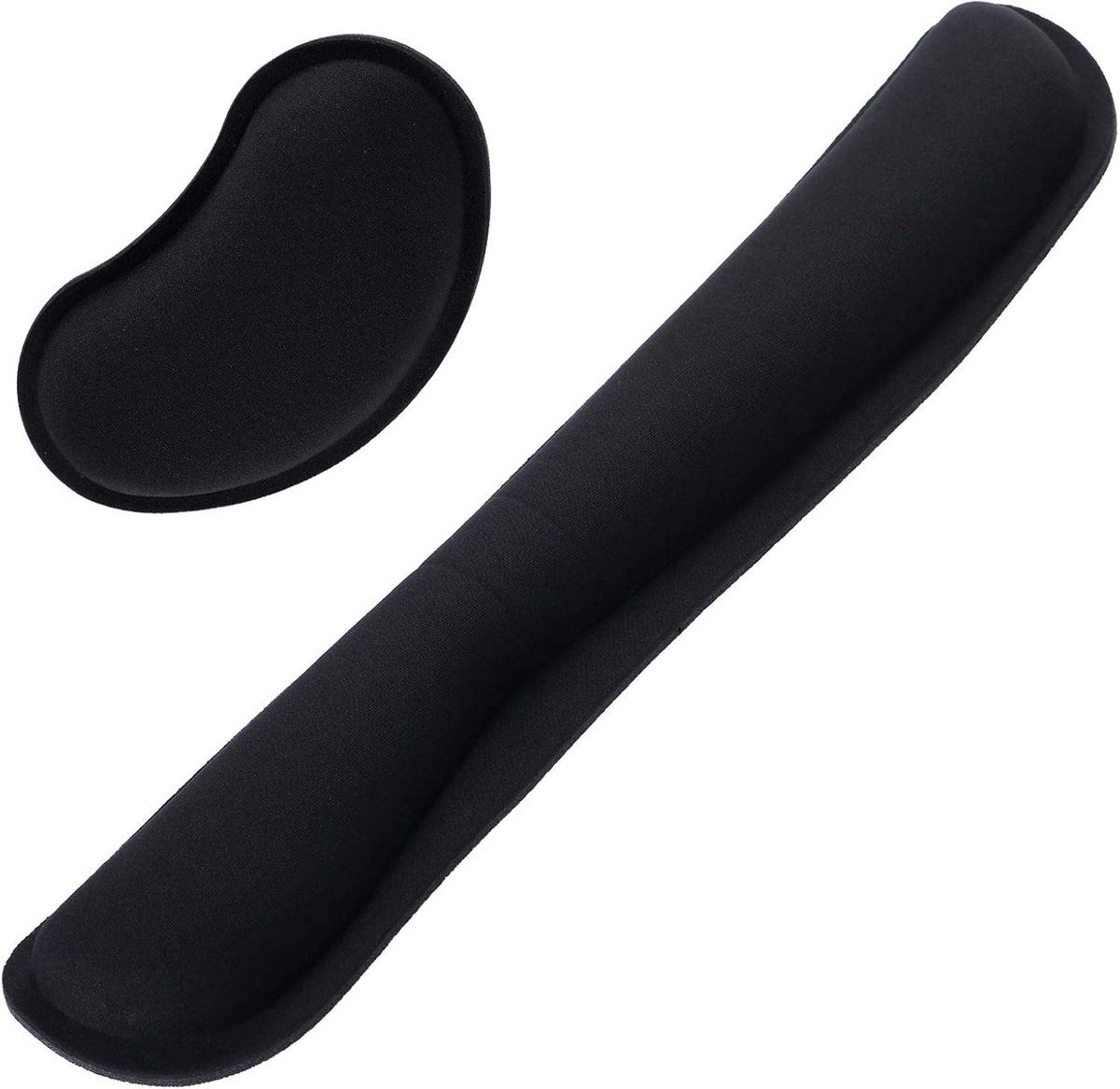 Toetsenbordhouder en Ergonomische Polssteun van Gel - Antislip Accessoires voor Computer en Muis (43 x 8,5 x 2 cm)
