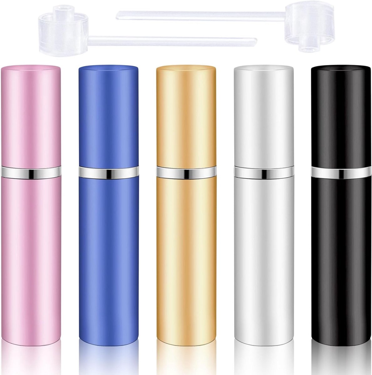 Verstuivers, draagbare parfumverstuiver voor onderweg, 5 ml parfumvuller, lekvrij, mini-spuitfles, reisgeurstof, parfum, reisfles