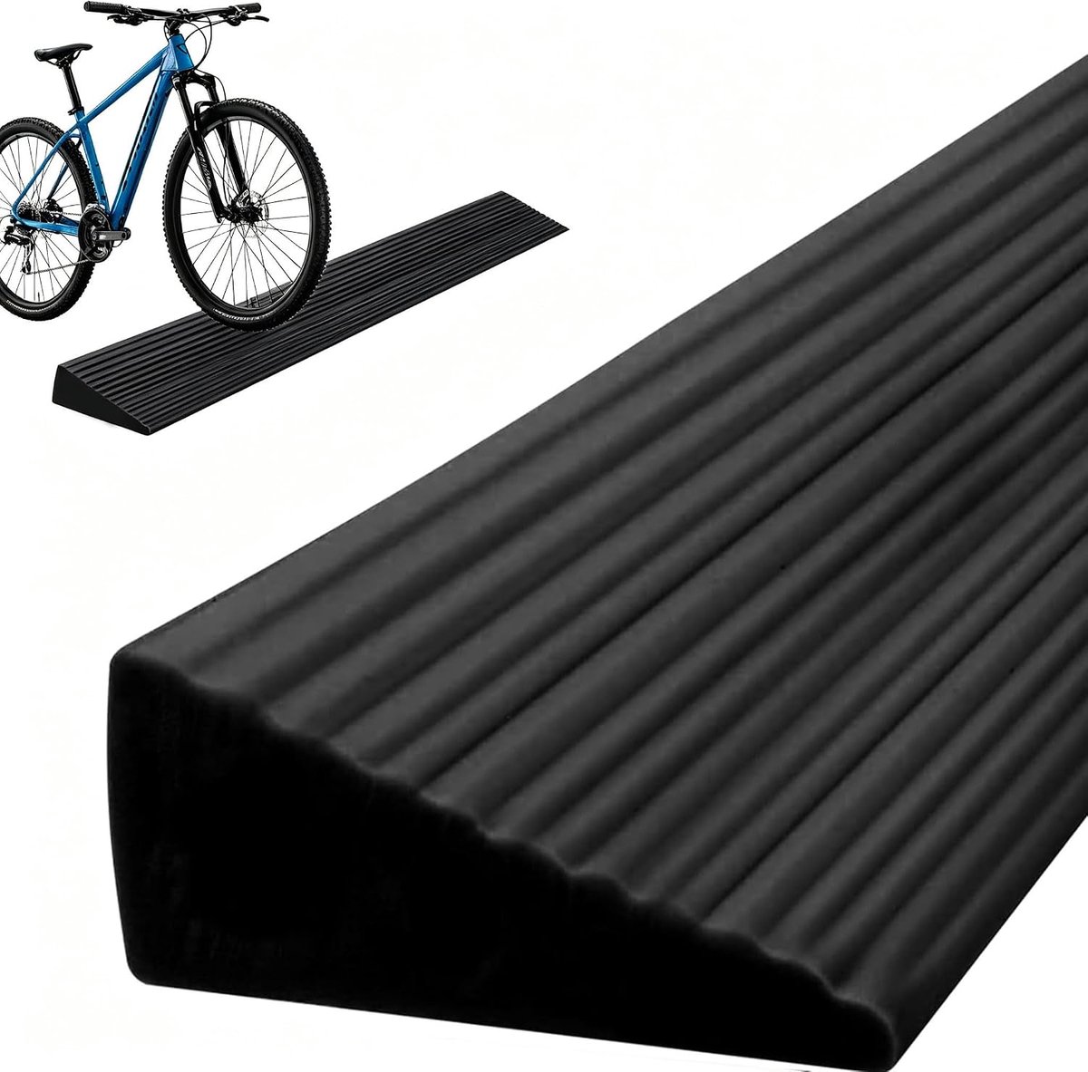 100 x 5,5 x 1,6 cm, drempelhelling voor robotstofzuiger, van pvc, rolstoelhelling met antislip, oppervlak, universele oprijplaat voor rolstoel, kinderwagen, rollator en e-scooter