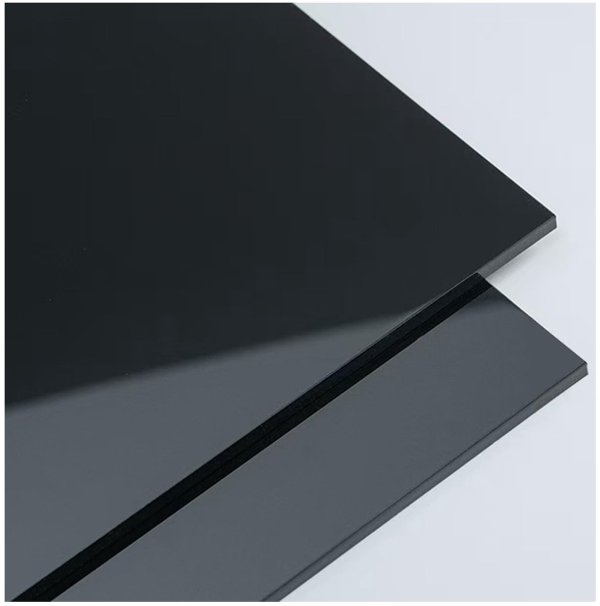 Omgoods - Zwarte Acrylglasplaat A2 420 mm x 594 mm x 7,8 mm - Robuuste Transparante Kunststof Plaat